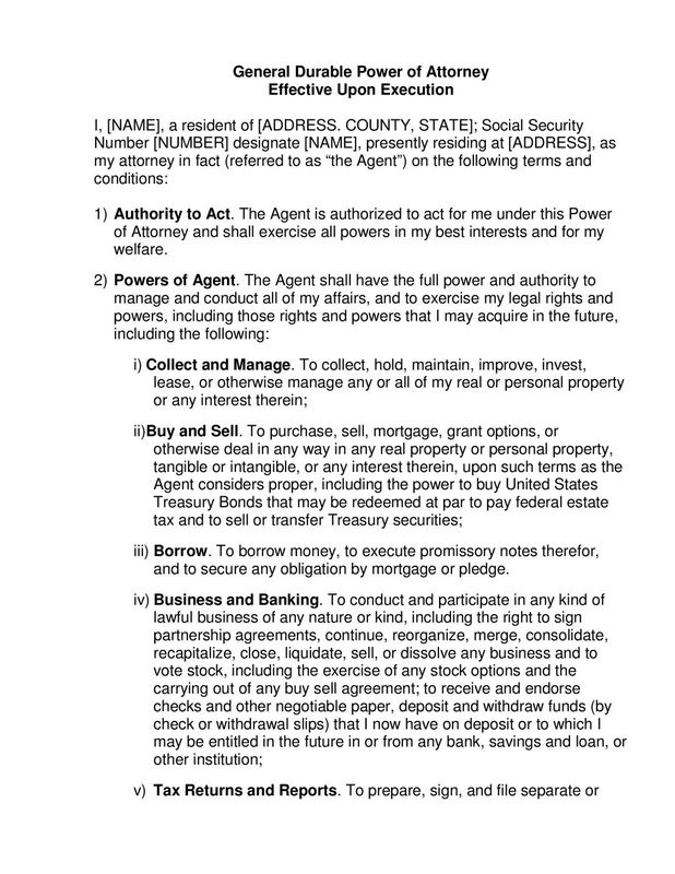 Power of Attorney for a Kid